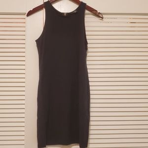 Large Black zipper back dress